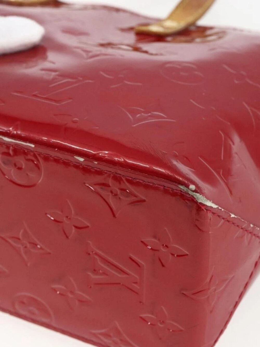 LOUIS VUITTON Monogram Vernis Reade PM Bag Pomme D'amour M91990 LV Auth 169598 - Picture 12 of 15
